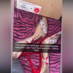 Christian Lv pumps only worn 4 times